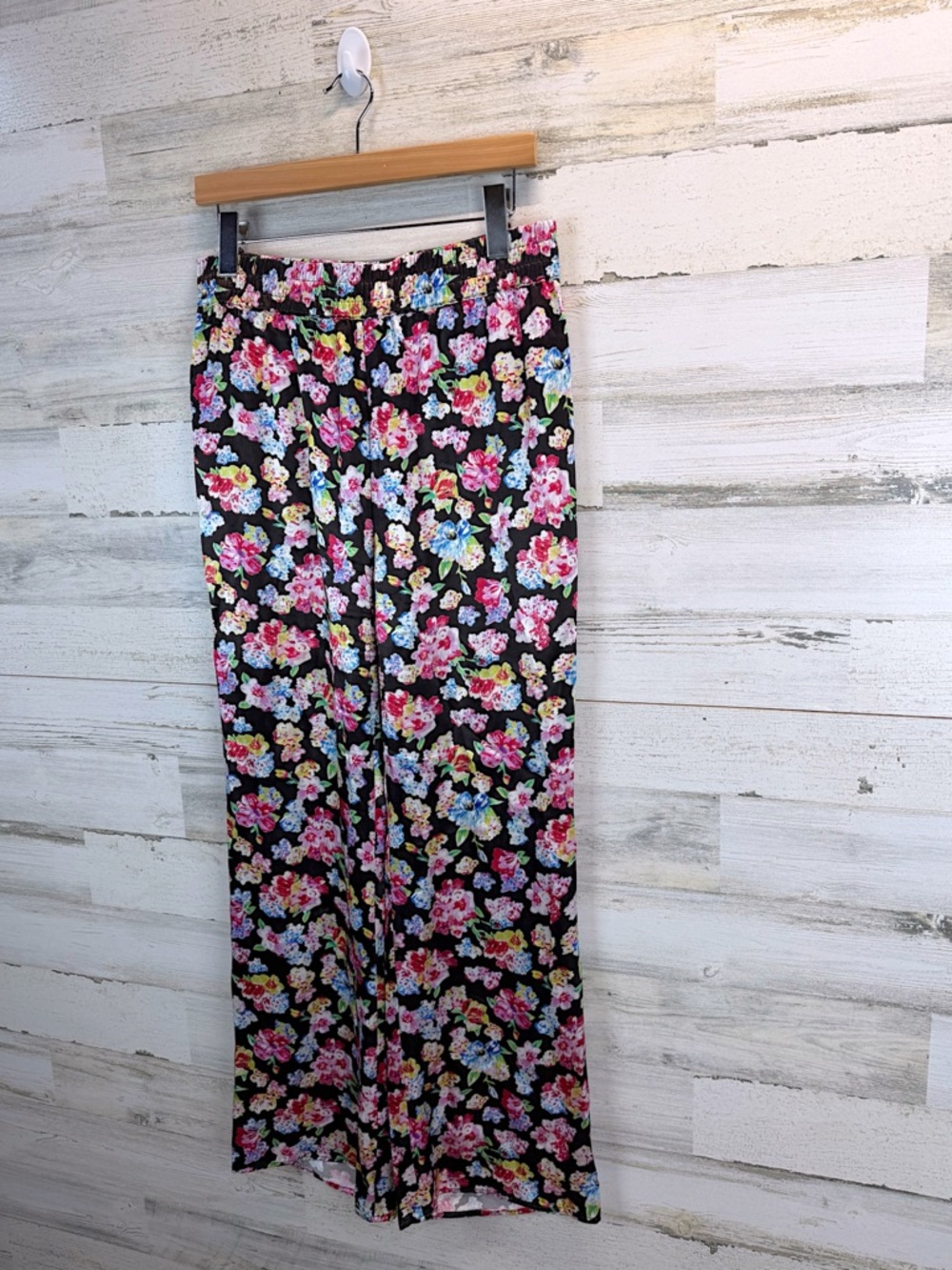 GANNI Floral Satin Pants Wide Leg Y2K Coquette Cottagecore Sz 38 - Picture 4 of 15
